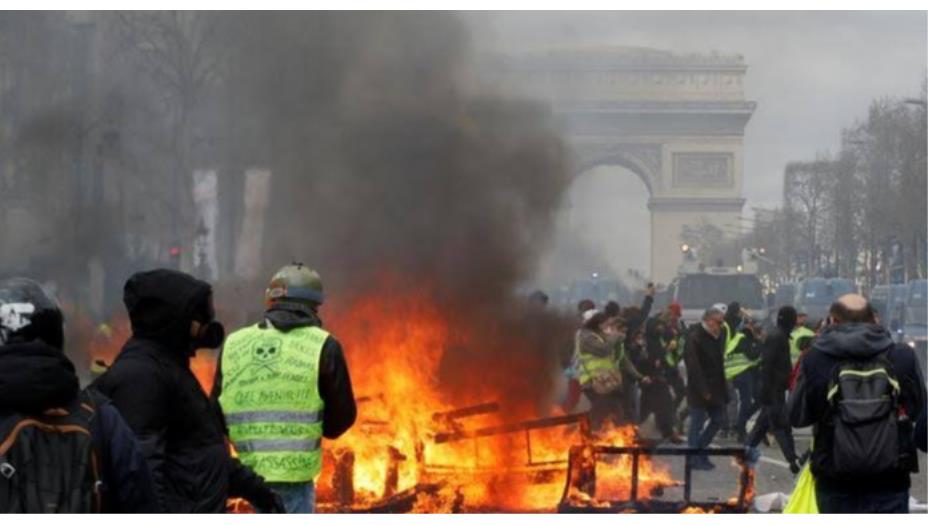 باريس تشتعل.. ضد الامن الشامل