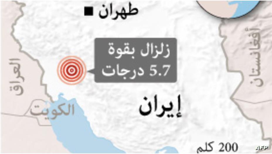 زلزال قوي يهز جنوب إيران